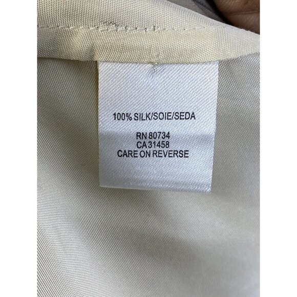 BCBG MaxAzria Woman’s Runway Lace Appliqué Silk Ivory‎ Dress Size M - Picture 8 of 10